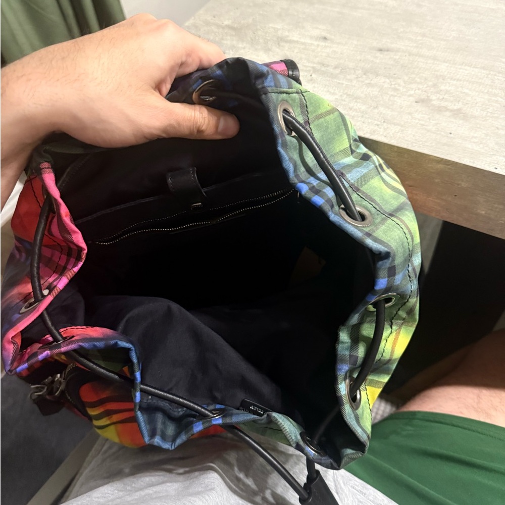 Burberry Multicolor Plaid Rucksack - Picture 8 of 8